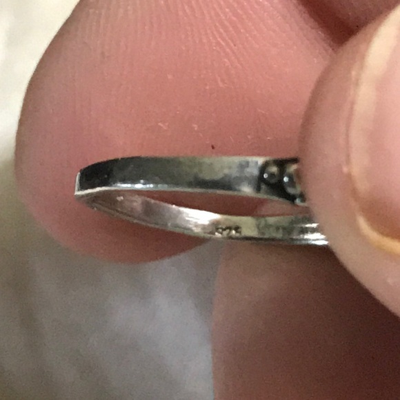 Very pretty Vintage .925 Moonstone Ring SZ 5.5ish - Picture 5 of 7